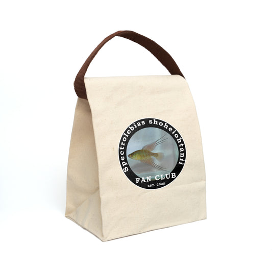 LUNCH BAG - Shohei Ohtani Fish Fan Club Design Canvas Lunch Bag - Fan Club Design Canvas Lunch Bag
