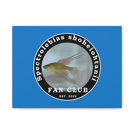 WALL ART - Shohei Ohtani Fish Fan Club Design Canvas Print - Fan Club Design Stretched Matte Wall Art