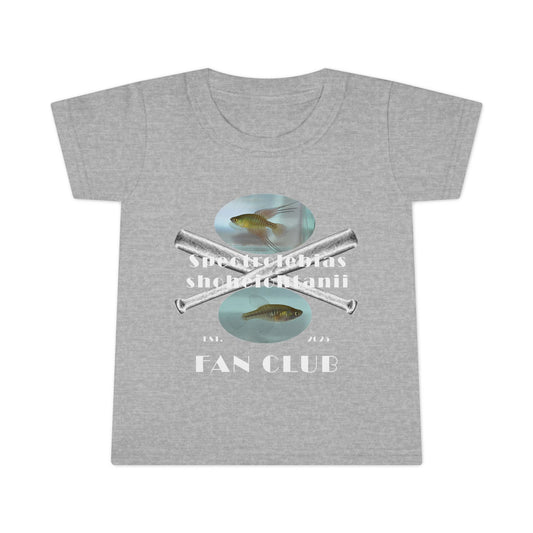 T-SHIRT - Shohei Ohtani Fish Fan Club 2T-6T TODDLER T-Shirt - Silver Bats Fan Club Design Toddler Tee