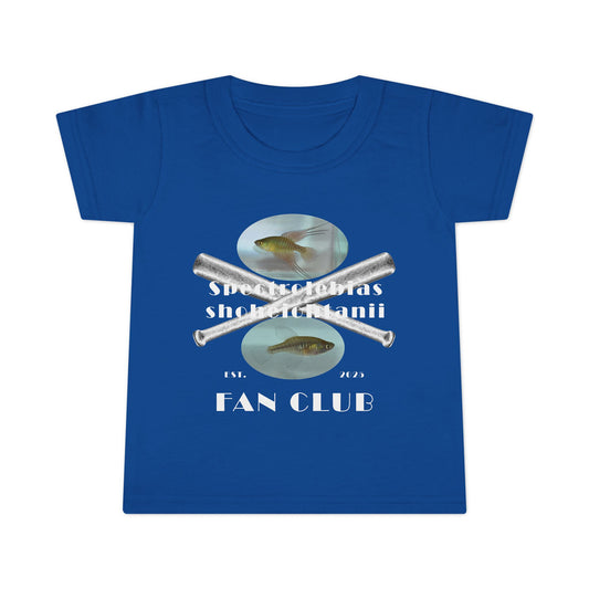 TODDLER T-SHIRT - Shohei Ohtani Fish Fan Club 2T-6T TODDLER T-Shirt - Silver Bats Fan Club Design Toddler Tee