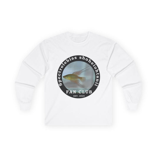 ADULT LONG SLEEVE - Shohei Ohtani Fish Fan Club ADULT Long Sleeve Tee - Fan Club Design Long Sleeve Shirt
