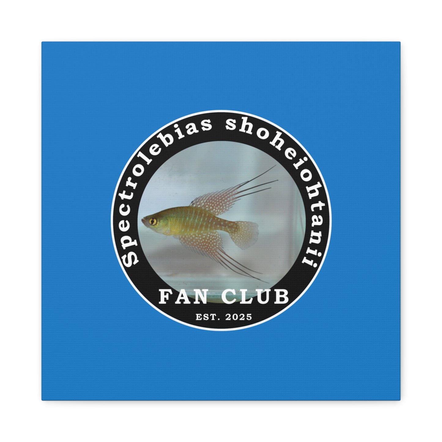 WALL ART - Shohei Ohtani Fish Fan Club Design Canvas Print - Fan Club Design Stretched Matte Wall Art