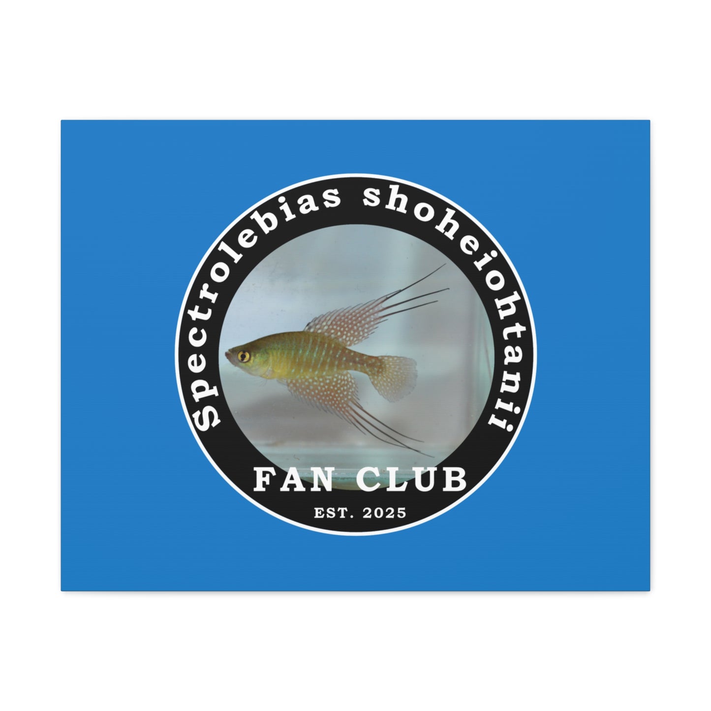 WALL ART - Shohei Ohtani Fish Fan Club Design Canvas Print - Fan Club Design Stretched Matte Wall Art