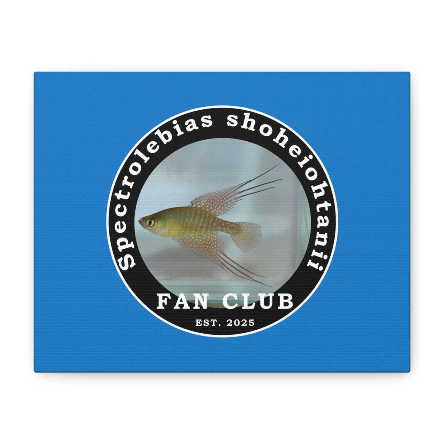 WALL ART - Shohei Ohtani Fish Fan Club Design Canvas Print - Fan Club Design Stretched Matte Wall Art