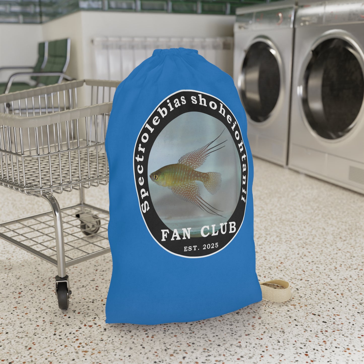 LAUNDRY BAG - Shohei Ohtani Fish Fan Club Design Laundry Bag - Fan Club Design Drawstring Laundry Bag