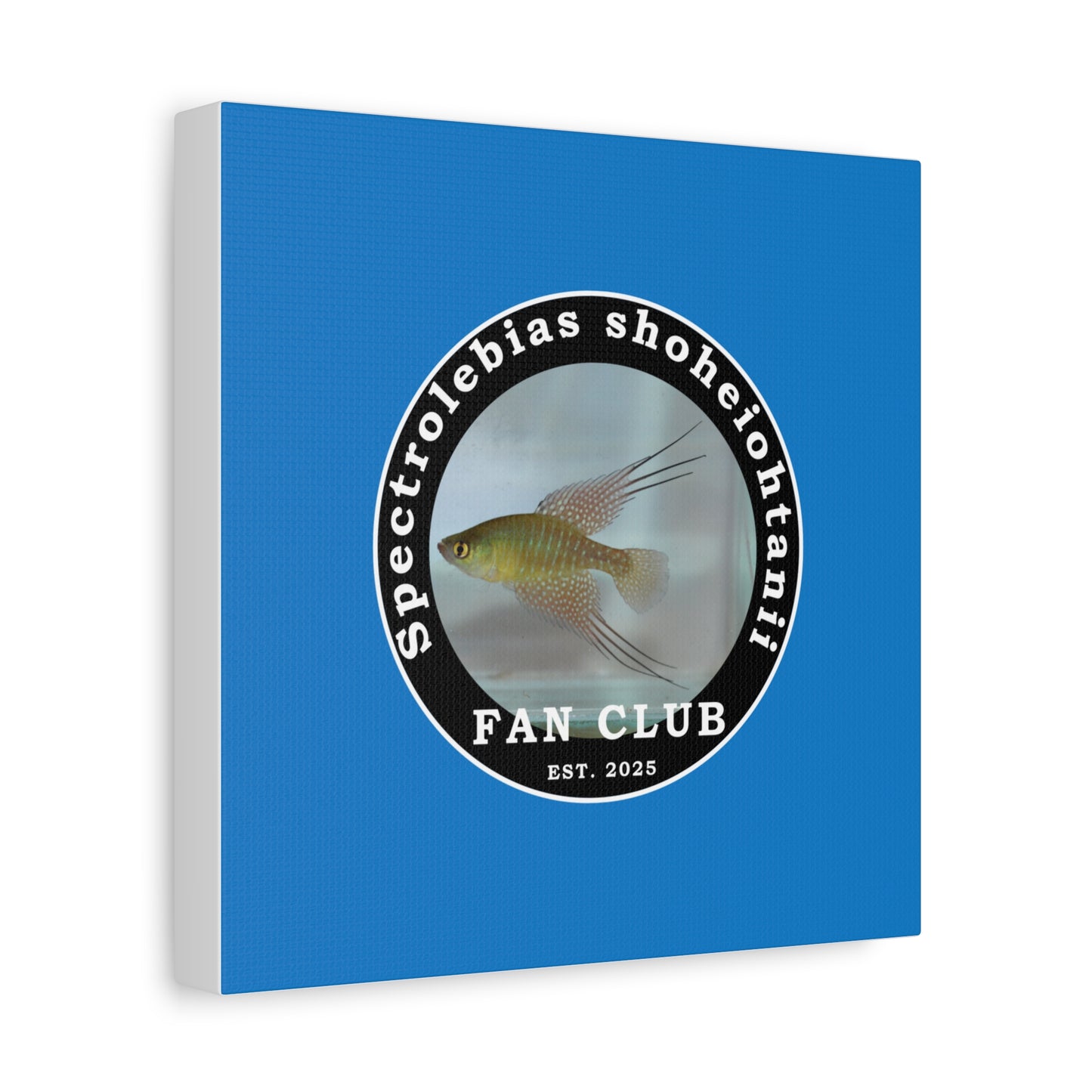 WALL ART - Shohei Ohtani Fish Fan Club Design Canvas Print - Fan Club Design Stretched Matte Wall Art