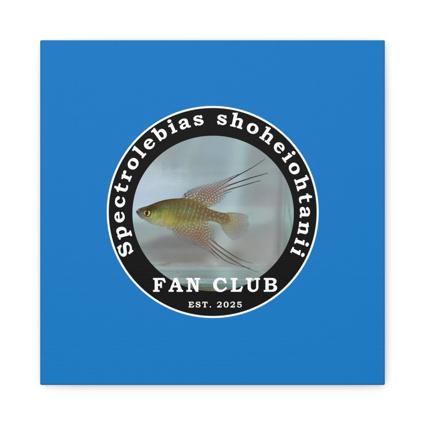 WALL ART - Shohei Ohtani Fish Fan Club Design Canvas Print - Fan Club Design Stretched Matte Wall Art