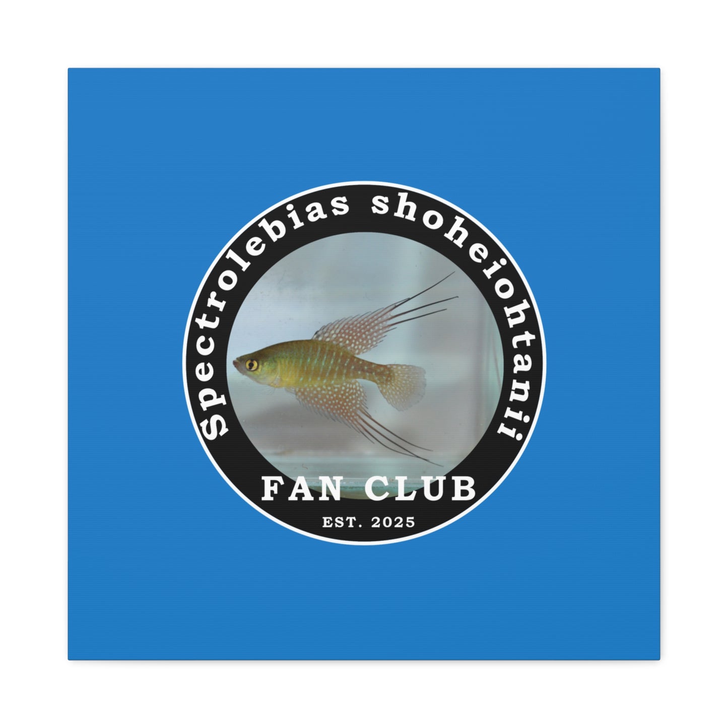 WALL ART - Shohei Ohtani Fish Fan Club Design Canvas Print - Fan Club Design Stretched Matte Wall Art