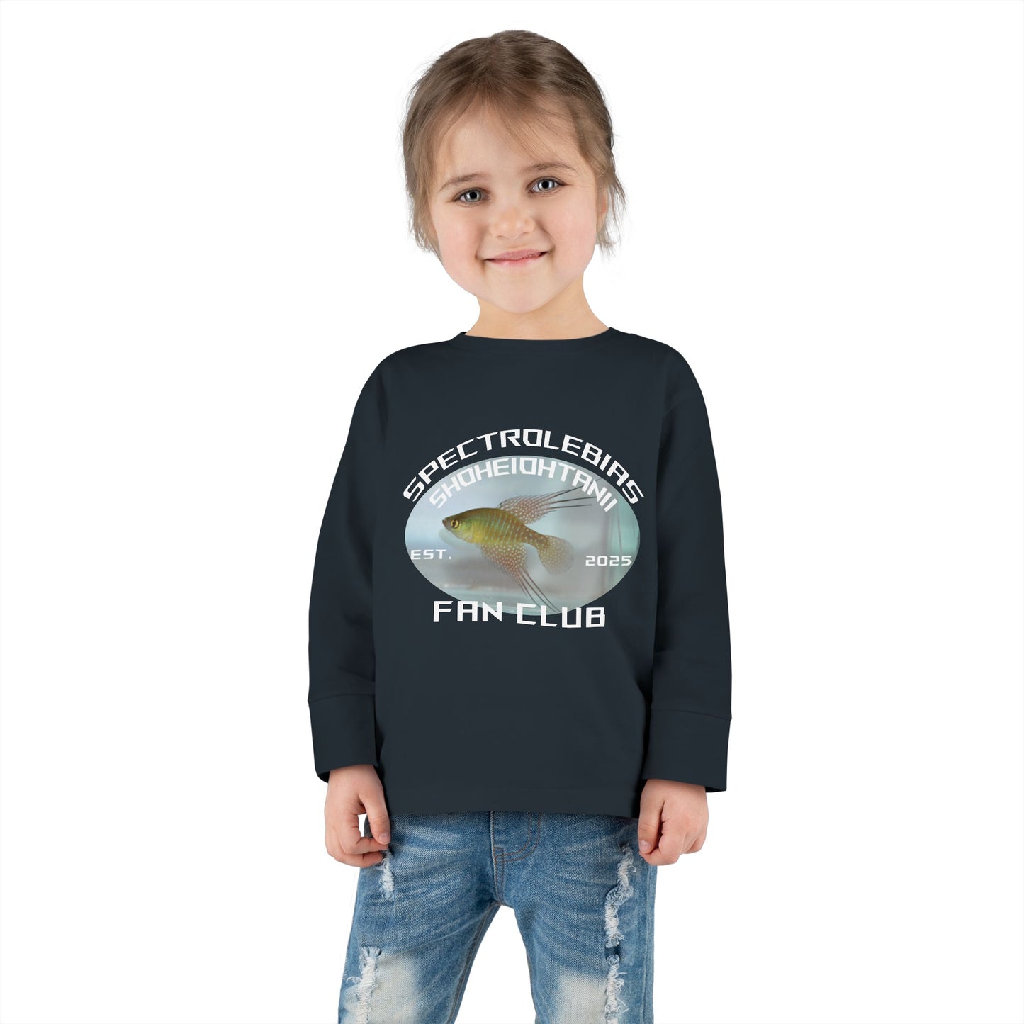TODDLER LONG SLEEVE - Shohei Ohtani Fish Fan Club 2T-6T TODDLER Long Sleeve Shirt - Fan Club #8 Design Toddler Long Sleeve