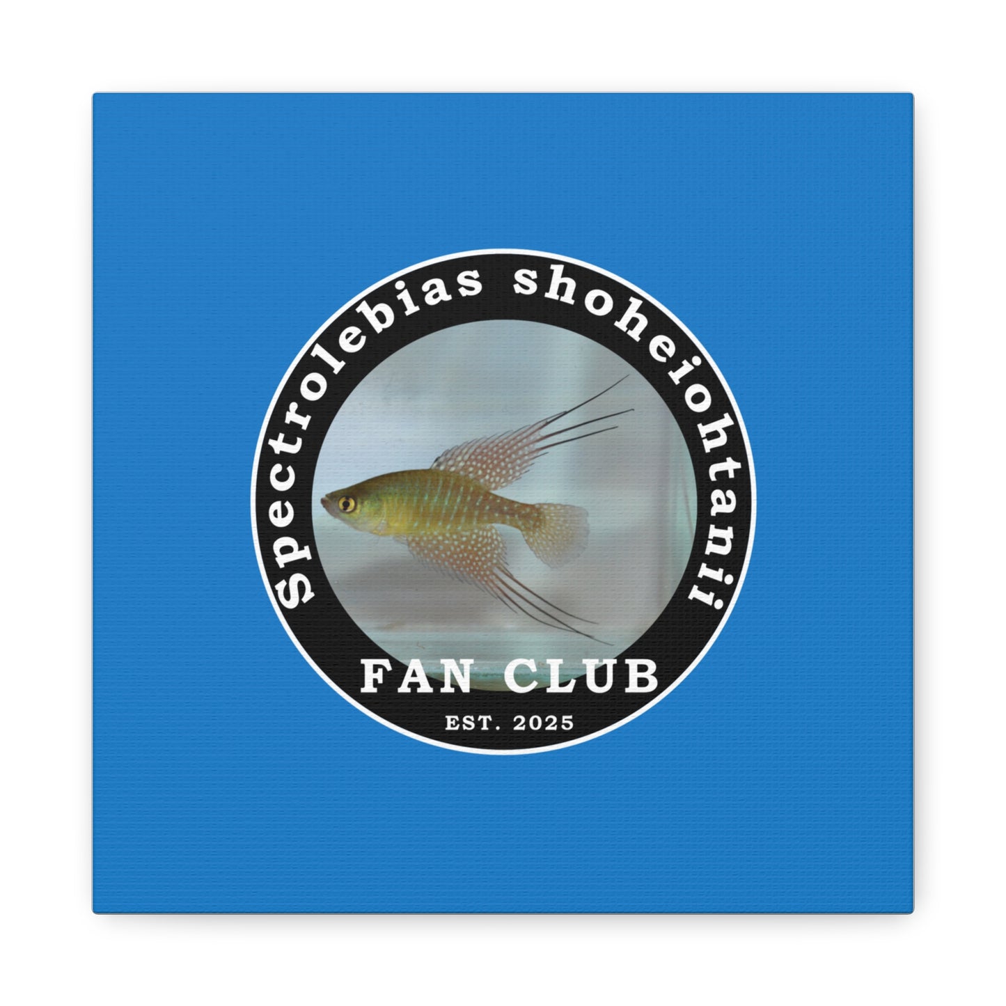 WALL ART - Shohei Ohtani Fish Fan Club Design Canvas Print - Fan Club Design Stretched Matte Wall Art