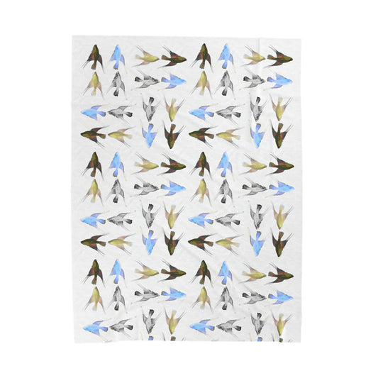 BLANKET - Shohei Ohtani Fish Extreme Design Velveteen Plush Blanket - Extreme Pattern Soft Throw for Bedroom & Nursery