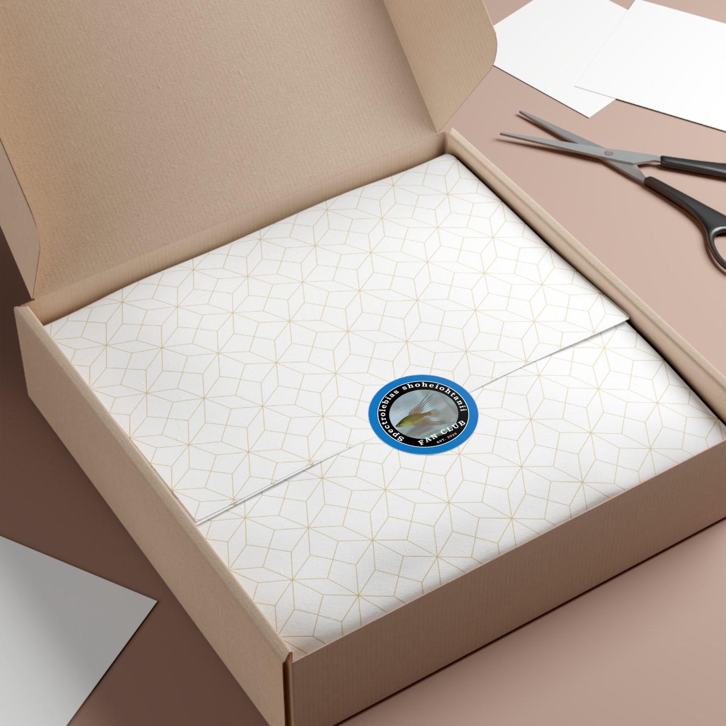 ステッカー - 大谷翔平 フィッシュ ファンクラブデザイン ビニールステッカー - ファンクラブデザインステッカー